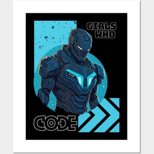 Girls who code | Iron suit Posters and Art